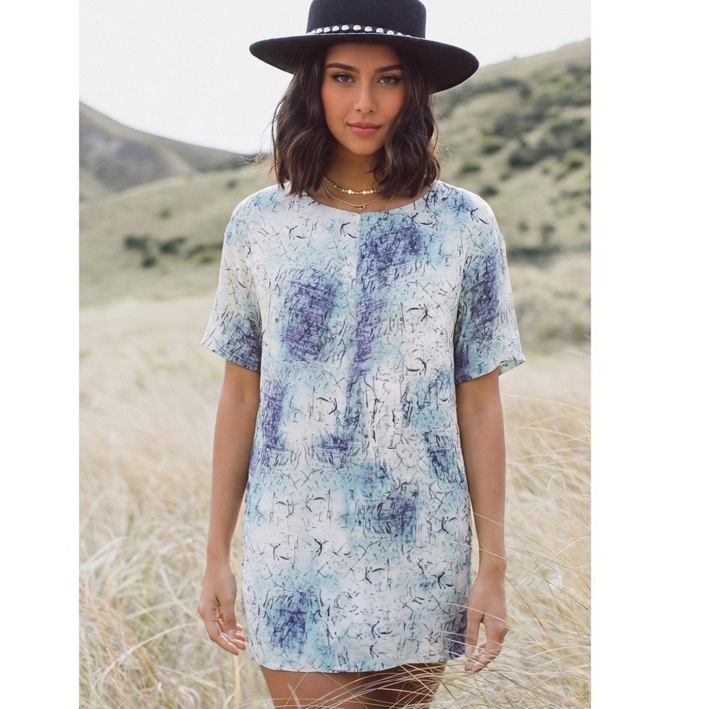 1. State Surf City Misty Jade Short Sleeve Y2K Micro Mini dress NWT Size Small